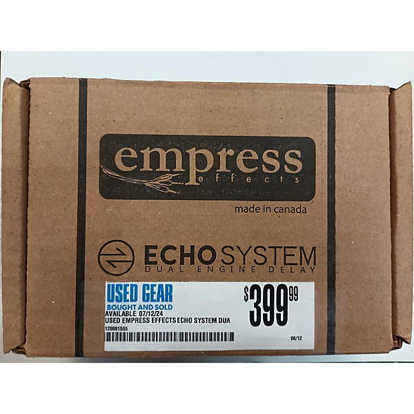 Used Empress Effects Echo System Dual Engine Delay Effect Pedal