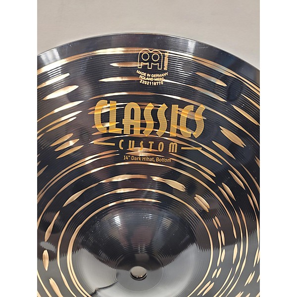 Used MEINL 14in Classics Custom Dark Hi Hat Pair Cymbal