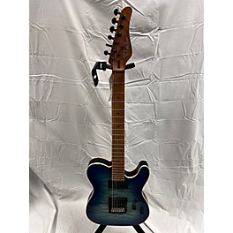 Used Schecter Guitar Research Used Schecter Guitar Research PT PRO Sapphire Blue Trans Solid Body Electric Guitar