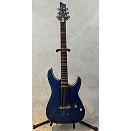 Used Schecter Guitar Research Used Schecter Guitar Research C-1 Platinum Midnight Blue Solid Body Electric Guitar