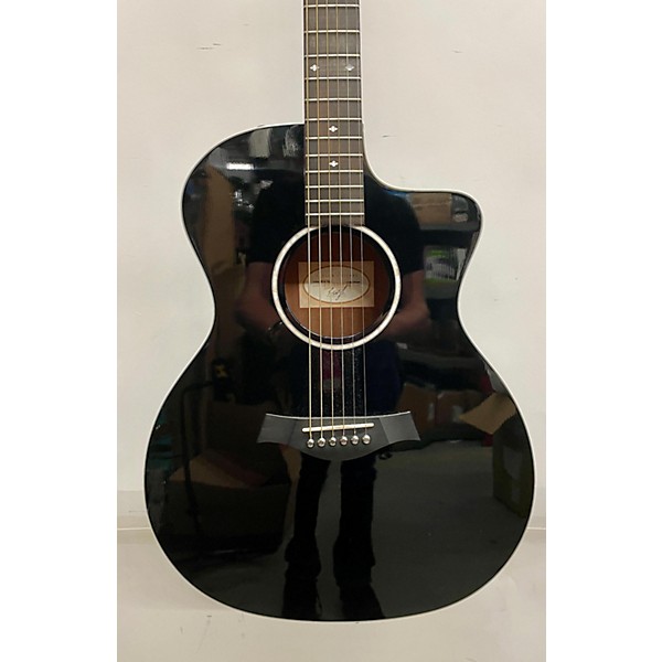 Used Taylor 214ce Deluxe Black Acoustic Electric Guitar Black Guitar