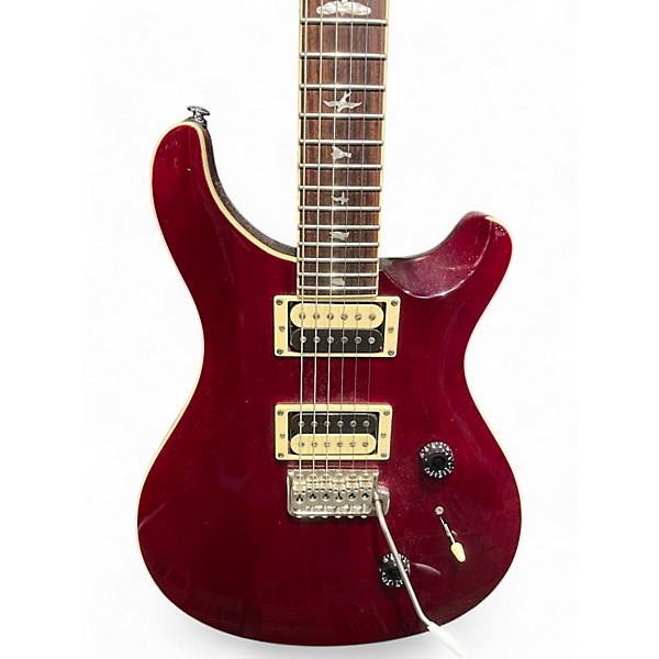 Used PRS Used PRS SE Custom 24 Wine Red Solid Body Electric Guitar