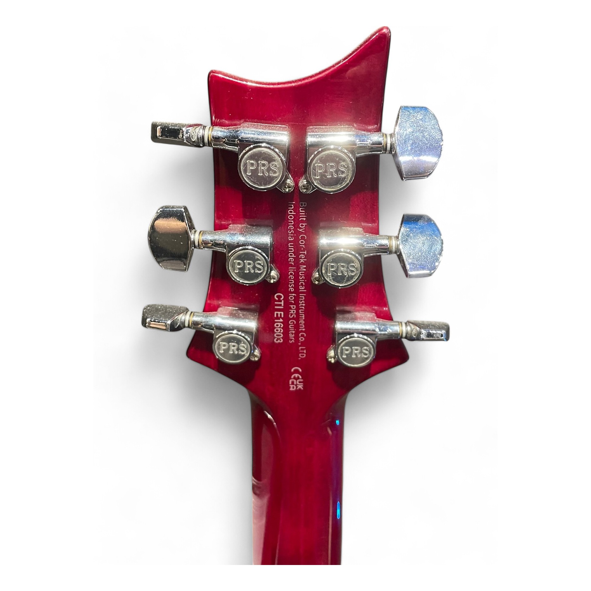 Used PRS SE Custom 24 Wine Red Solid Body Electric Guitar Wine Red