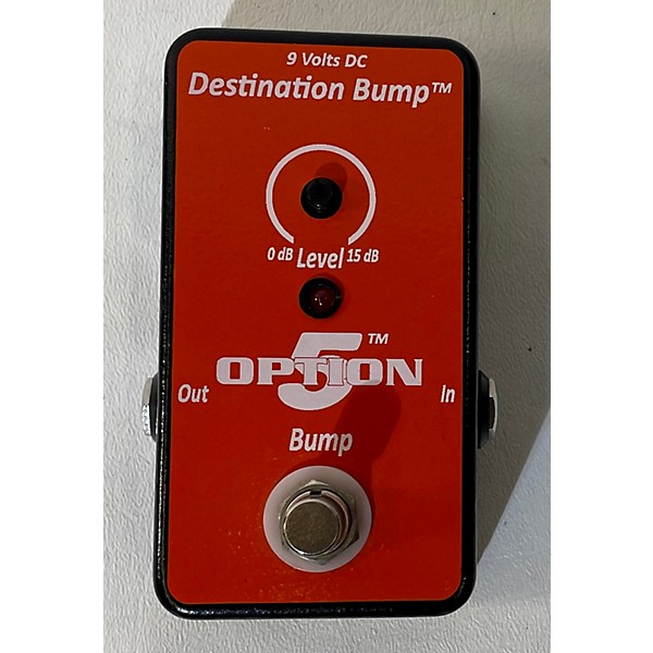 Used Option 5 Destination Bump Boost Effect Pedal