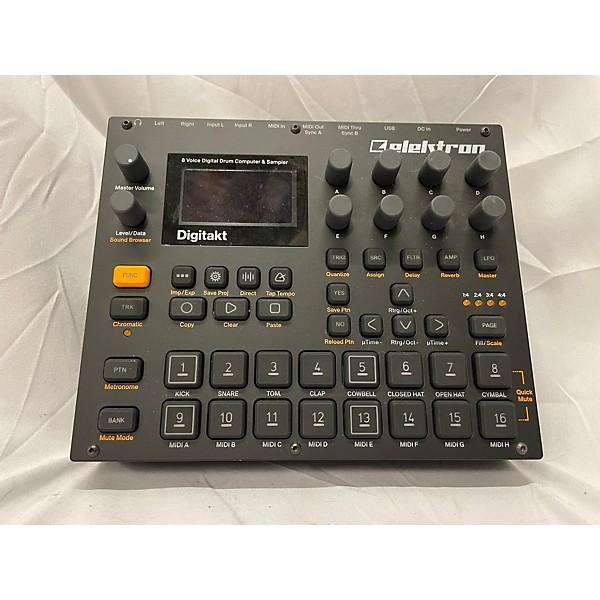 Used Elektron DIGITAKT Drum Machine