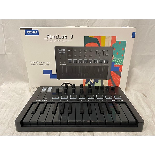 Used Arturia Minilab 3 MIDI Controller