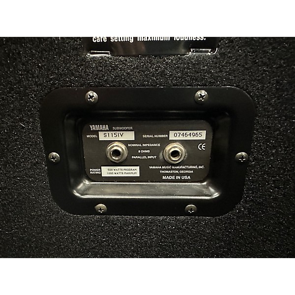 Used Yamaha S115IV Unpowered Speaker
