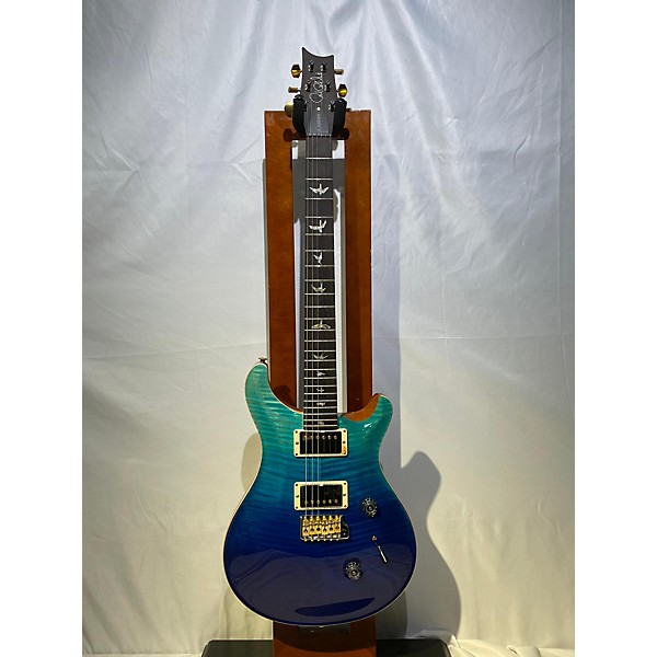 Used PRS Used PRS 10 TOP WOOD LIBRARY CUSTOM 24 BLUE FADE Solid Body Electric Guitar