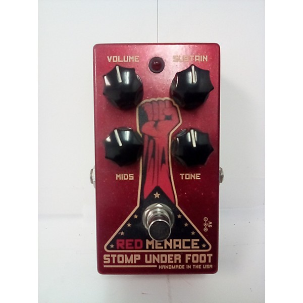 Used Stomp Under Foot Red Menace Effect Pedal