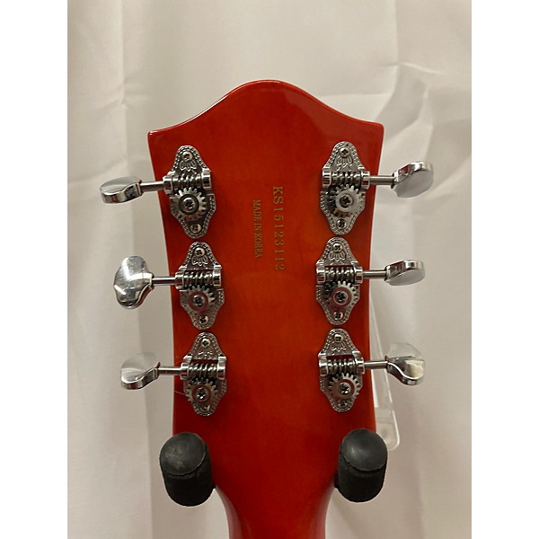 Used Gretsch Guitars Used Gretsch Guitars G5420T Electromatic Trans Orange Hollow Body Electric Guitar