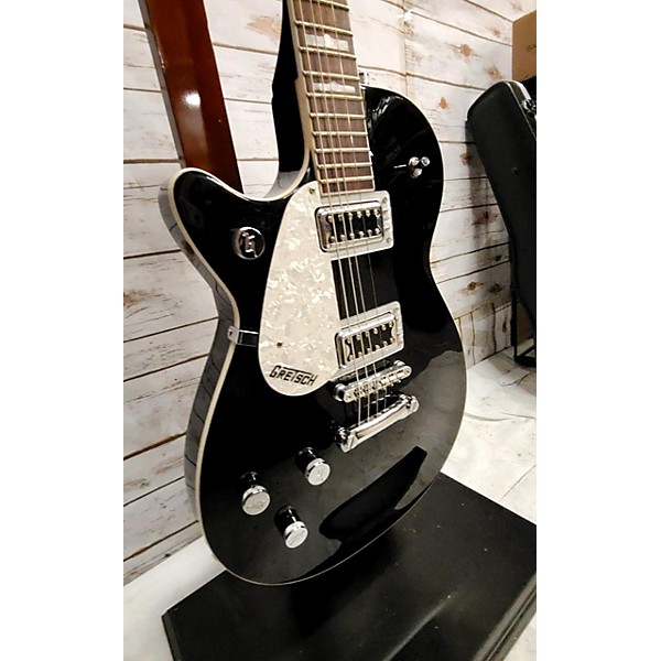 Used Gretsch Guitars Used Gretsch Guitars G5422 Electromatic Left Handed Black Hollow Body Electric Guitar