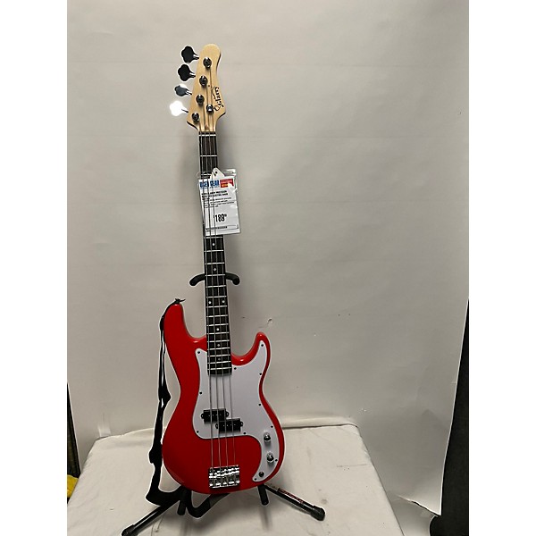 Used Glarry Used GLARRY PRECISION BASS Red Electric Bass Guitar