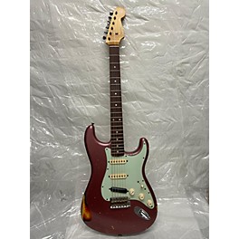 Used Fender Used 2014 Fender Imperial Arc Relic 1960 Strat Paul Waller Master Build Burgundy Mist Over Sunburst Solid Body...