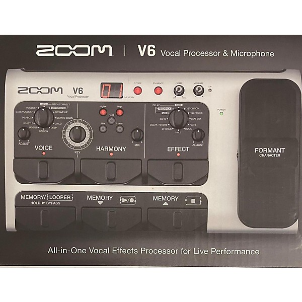 Used Zoom V6 VOCAL PROCESSOR Vocal Processor