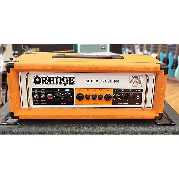 Used Orange Amplifiers Super Crush 100 Watt Guitar Amp Head Solid State Guitar Amp Head