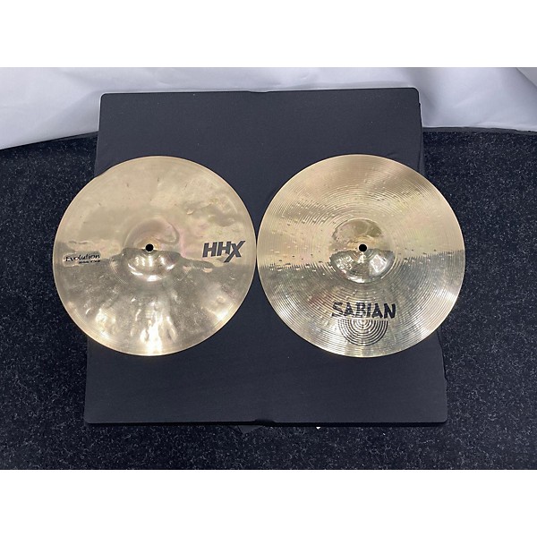 Used SABIAN 14in HHX EVOLUTION HI HAT PAIR Cymbal