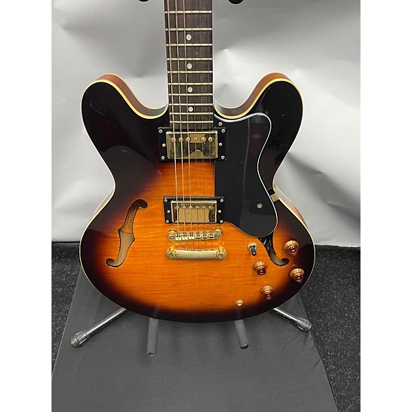 Used Epiphone Dot Deluxe Flametop Hollow Body Electric Guitar