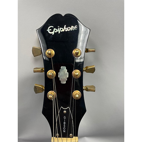 Used Epiphone Dot Deluxe Flametop Hollow Body Electric Guitar