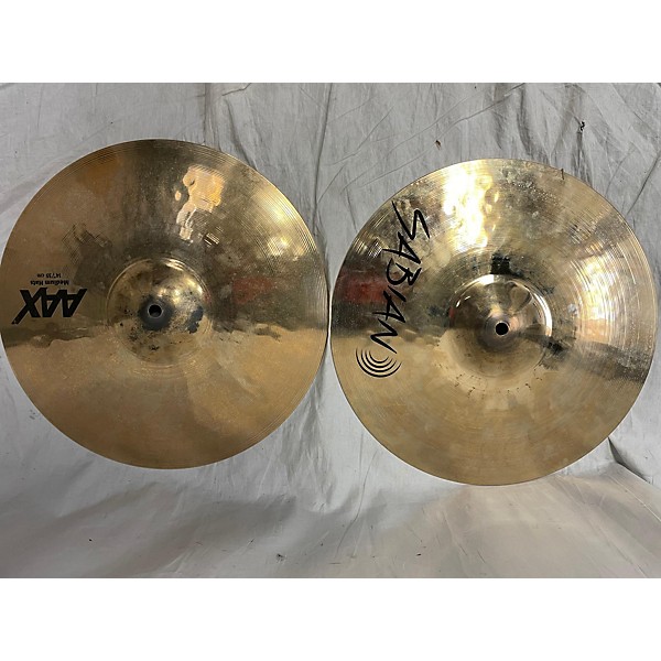 Used SABIAN Used SABIAN 14in AAX Medium Hats Pair Cymbal