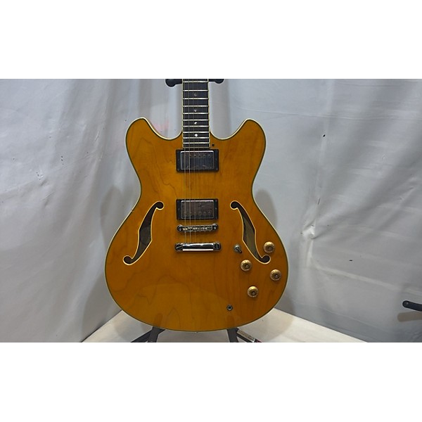 Used Ibanez Used Ibanez AS80 Yellow Hollow Body Electric Guitar