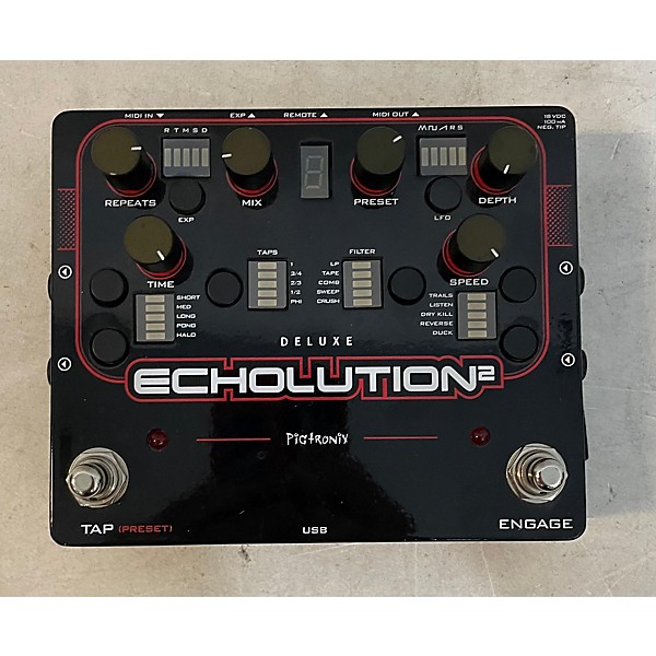 Used Pigtronix Echolution Analog Delay Effect Pedal