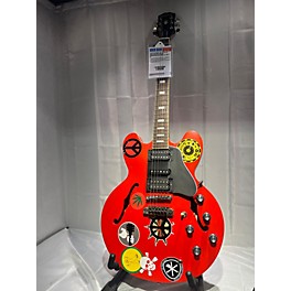 Used Epiphone Used Epiphone TPP ALVIN LEE Red Alvin Lee Tribute Woodstock Relic Hollow Body Electric Guitar