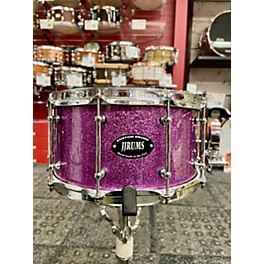 Used In Store Used Used JJDrums 7X13 Maple Snare Drum Purple Sparkle