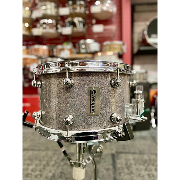 Used Used  TEMPUS 7X12 CARBON FIBER SNARE Silver Sparkle