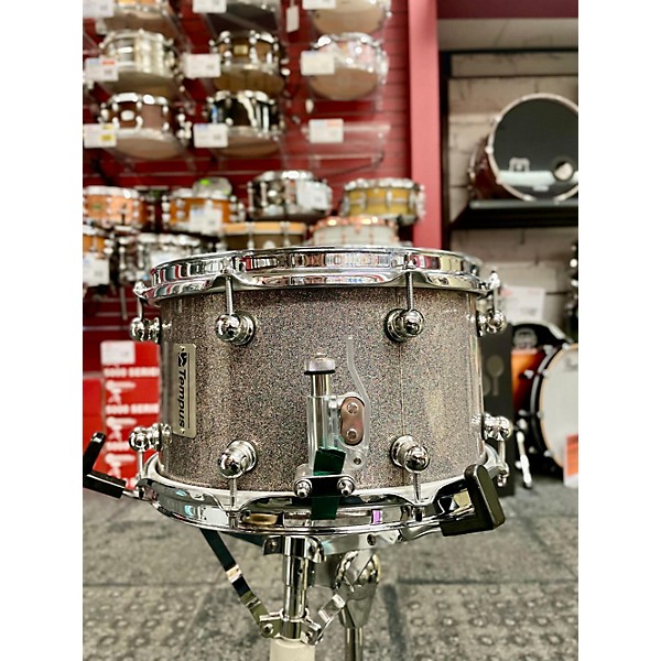 Used Used  TEMPUS 7X12 CARBON FIBER SNARE Silver Sparkle