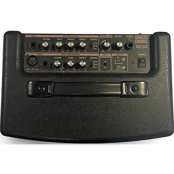Used Roland AC-33 Acoustic Guitar Combo Amp