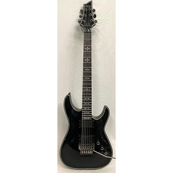 Used Used 2021 Schecter Guitar Research Hellraiser C1-FR Black Solid Body Electric Guitar