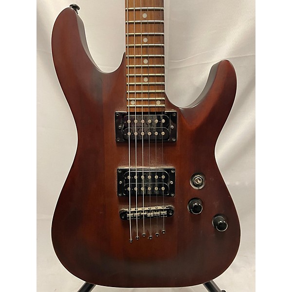 Used Schecter Guitar Research Used Schecter Guitar Research Omen 6 Brown Solid Body Electric Guitar