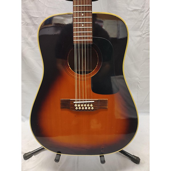 Used Washburn 1980s D28-12 12 String Acoustic Guitar Tobacco Burst ...