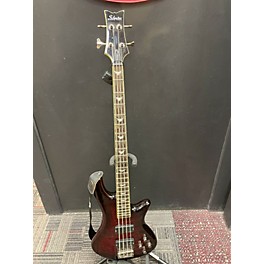 Used Schecter Guitar Research Used Schecter Guitar Research Stiletto Extreme 4 String Trans Red Electric Bass Guitar