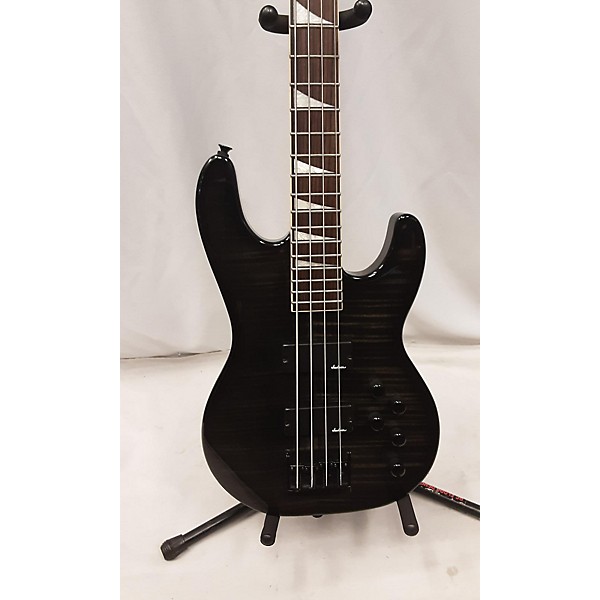 Used Jackson BLK FLAME Electric Bass Guitar