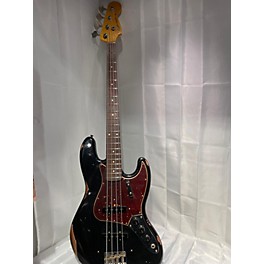 Used Fender 1964 Relic Jazz Bass Black Electric Bass Guitar