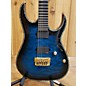 Used Ibanez Used Ibanez RGIX20FEQM Iron Label RG Series Ocean Blue Burst Solid Body Electric Guitar