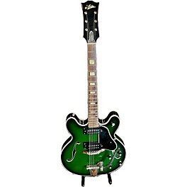 Used Aria Used Aria 1242 DIAMOND GREEN BURST Hollow Body Electric Guitar