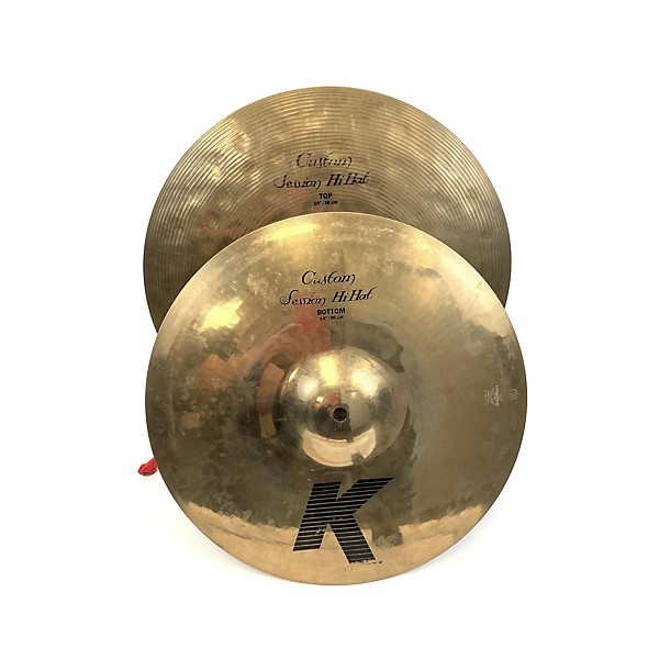 Used Zildjian 14in K Custom Session Hi Hat Pair Cymbal