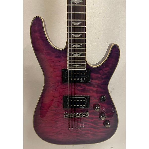 Used Schecter Guitar Research Used Schecter Guitar Research Omen Extreme 6 Magenta Solid Body Electric Guitar