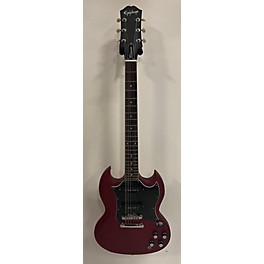 Used Epiphone Used Epiphone SG Classic Worn P90 Worn Cherry Solid Body Electric Guitar