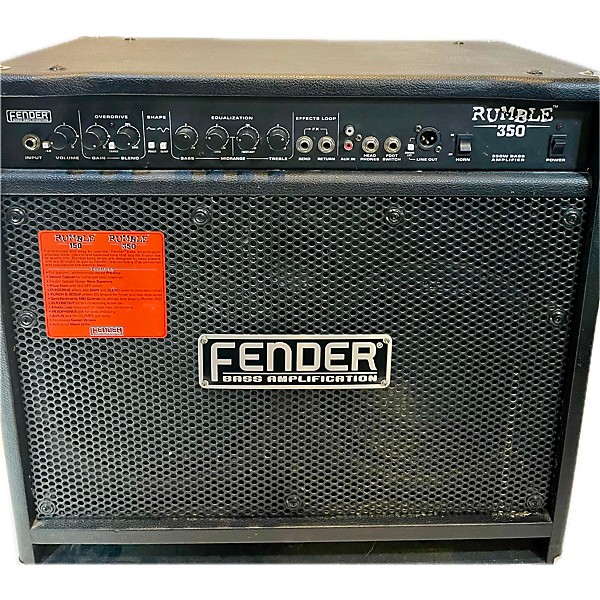 Used Fender Rumble 350 350W 2x10 Bass Combo Amp