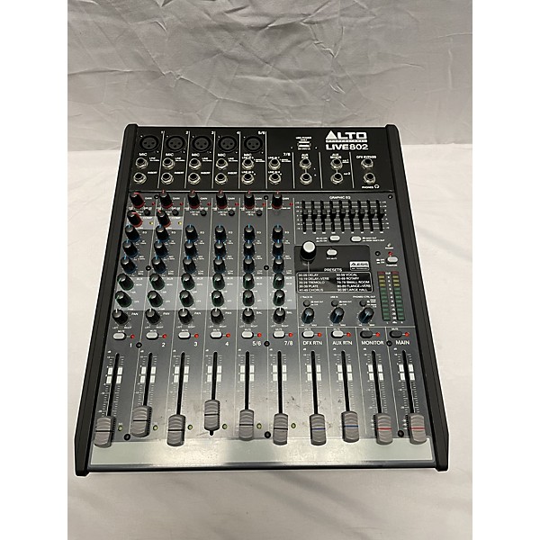 Used Alto LIVE 802 8-Channel 2-Bus Unpowered Mixer