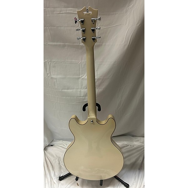 Used D'Angelico Used D'Angelico Premier Series DC Pearl White Hollow Body Electric Guitar