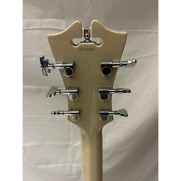 Used D'Angelico Used D'Angelico Premier Series DC Pearl White Hollow Body Electric Guitar