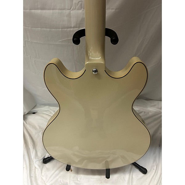 Used D'Angelico Used D'Angelico Premier Series DC Pearl White Hollow Body Electric Guitar