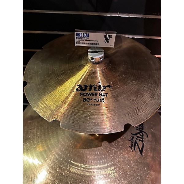 Used Zildjian Used Zildjian 14in Amir Power Hat Bottom Cymbal