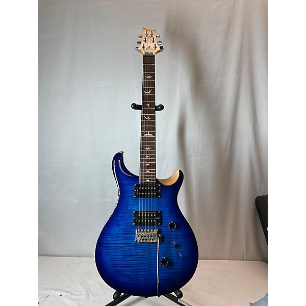 Used PRS Used PRS SE Custom 24 Blue Solid Body Electric Guitar