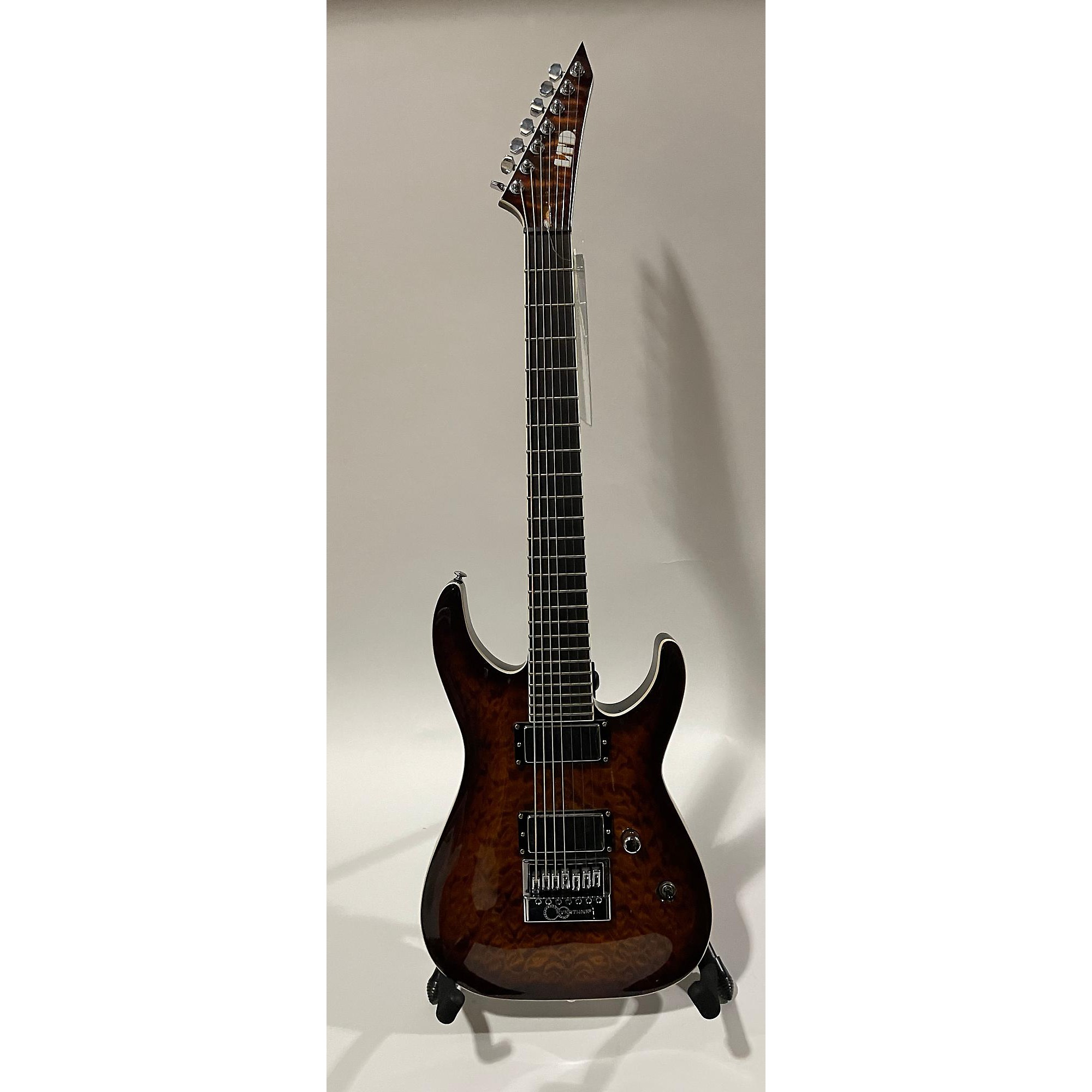 Used ESP LTD Ken Susi KS-M-7 Evertune 7-String Solid Body Electric Guitar  tiger burst | Guitar Center