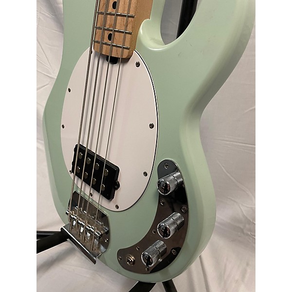 Used Sterling by Music Man Used Sterling By Music Man Stingray Seafoam Green Electric Bass Guitar